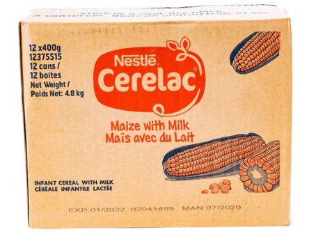 Nestle Cerelac Maize with Milk 400g (Full Box)